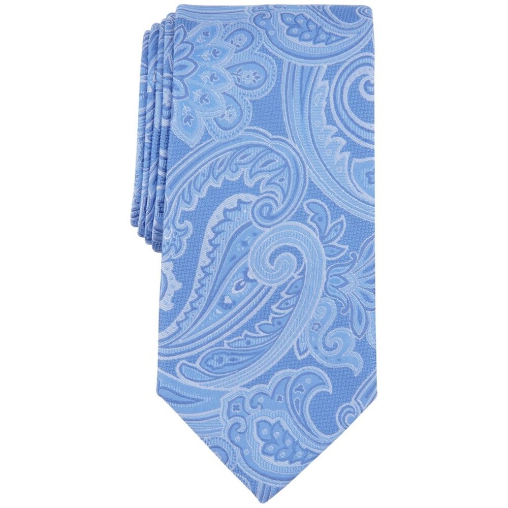 Michael Kors Men's Kadar Paisley Tie Blue OS NWT